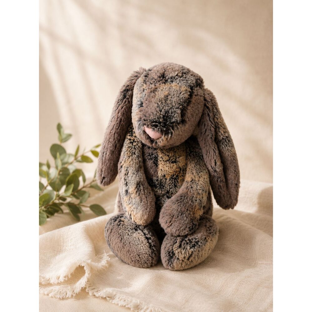 Retired Jellycat Bashful Woodland Bunny 15" Plush Rabbit Collector Condition